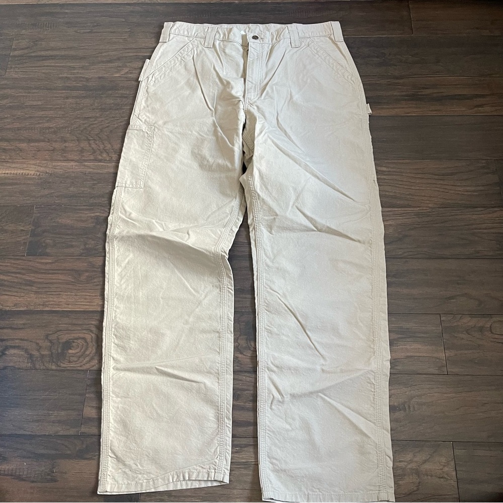Carhartt canvas work dungaree fit straight leg 38x34